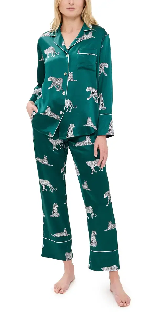 Mulberry Silk Panthre de Luxe Pajama Set Mulberry Silk Panthre de Luxe Pajama Set