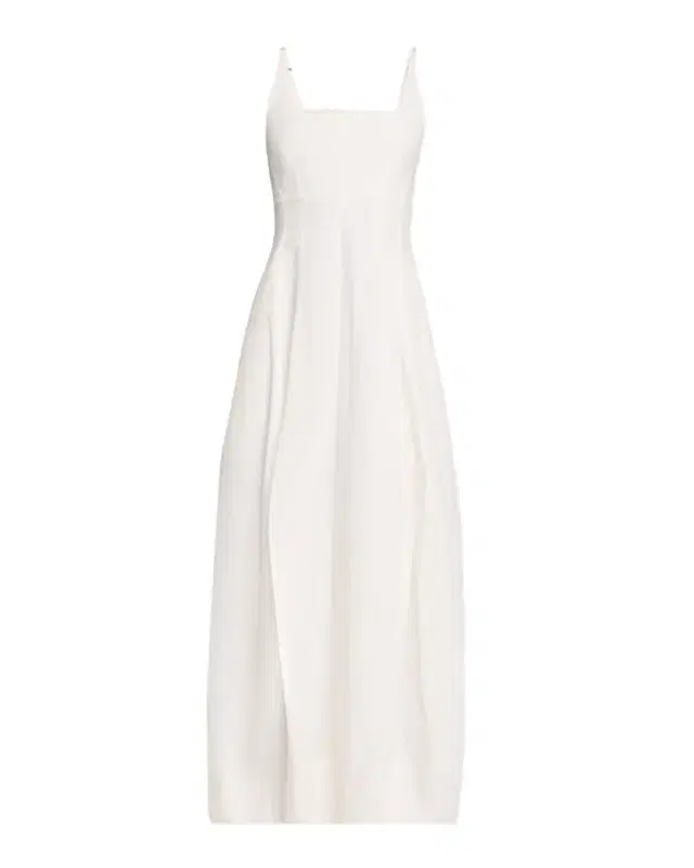 Nina Sleeveless Open-Back Cotton Midi Dress Nina Sleeveless Open-Back Cotton Midi Dress