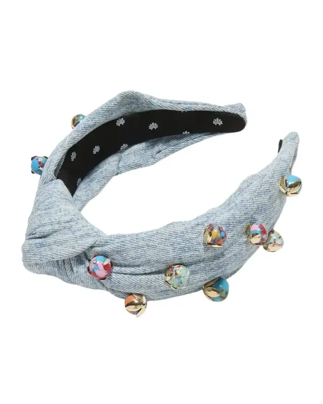 Knotted Denim Terrazzo Headband Knotted Denim Terrazzo Headband