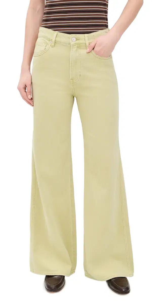 Kasey Mid Rise Wide Leg Jeans Pistachio Kasey Mid Rise Wide Leg Jeans Pistachio