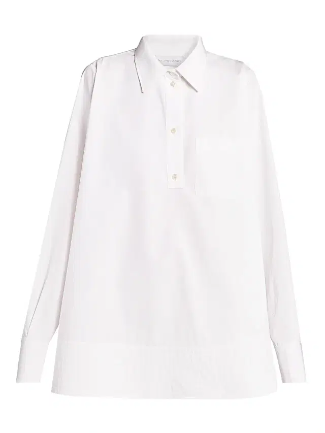 Women's Poplin Mini-Shirtdress - Pure White Women's Poplin Mini-Shirtdress - Pure White