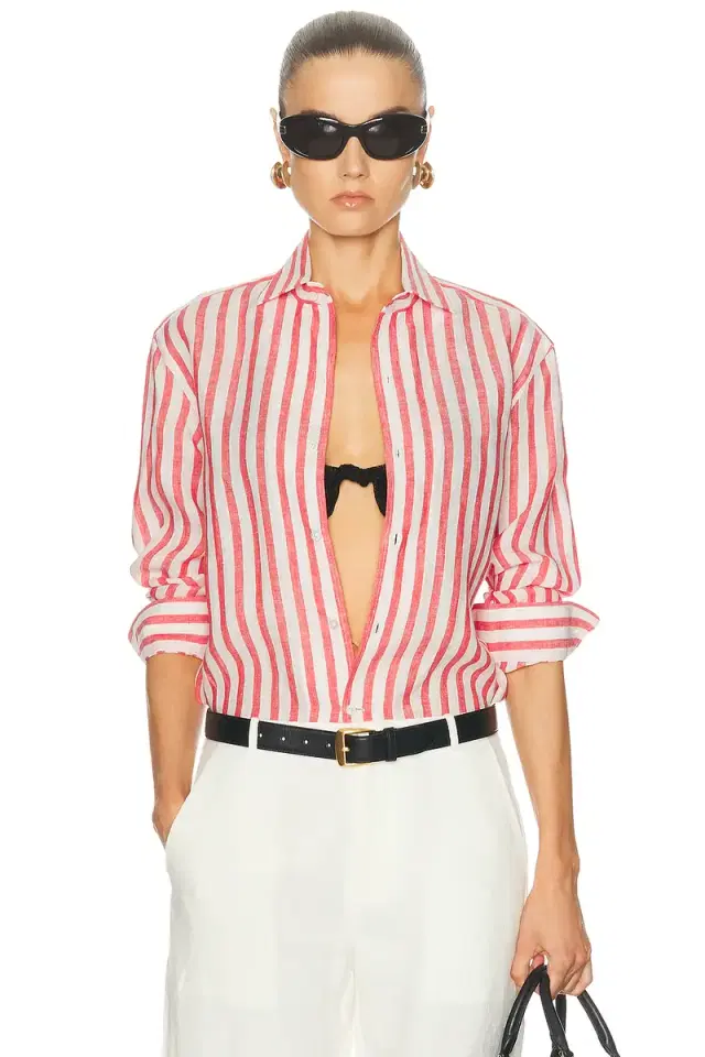 Capri Long Sleeve Button Front Shirt Capri Long Sleeve Button Front Shirt