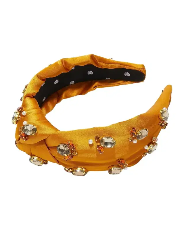 Embellished Satin Knotted Headband Embellished Satin Knotted Headband