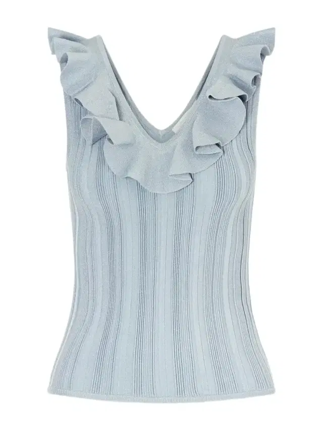 Aster Metallic Ruffled Top Aster Metallic Ruffled Top