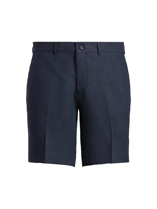 Men's Gregory Hand-Tailored Linen Shorts Men's Gregory Hand-Tailored Linen Shorts