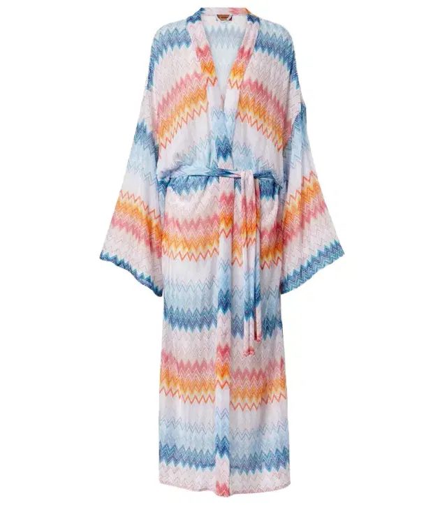 Zigzag lamé beach cover-up Zigzag lamé beach cover-up