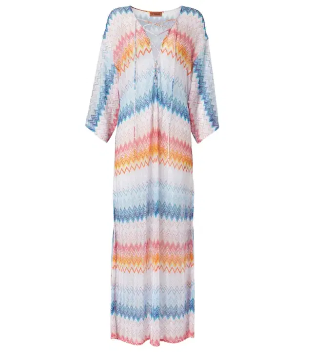 Ombré knitted beach cover-up Ombré knitted beach cover-up