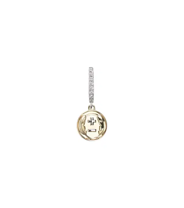 Vivacity Mini 18kt gold single earring with diamonds Vivacity Mini 18kt gold single earring with diamonds