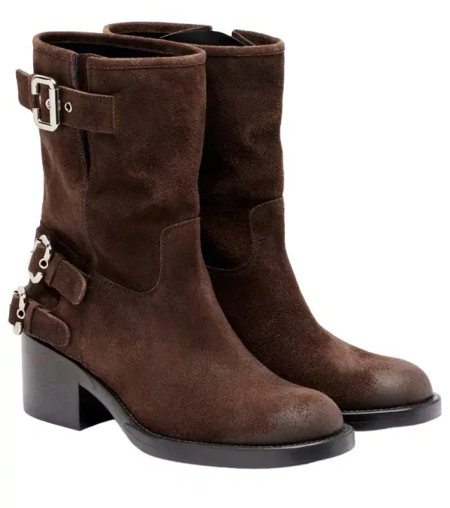 Chloé Dakota suede biker boots Chloé Dakota suede biker boots