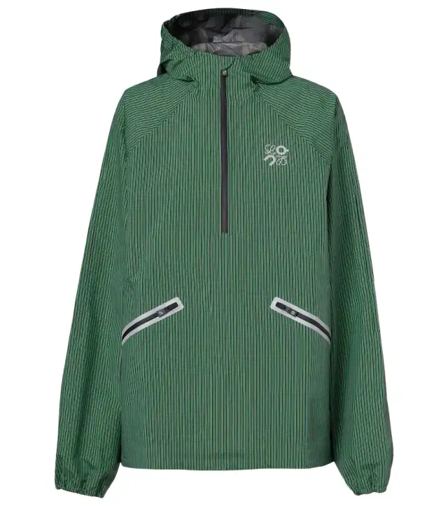 x On Storm striped half-zip jacket x On Storm striped half-zip jacket