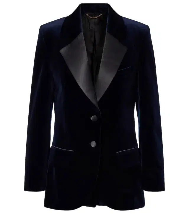 Cotton-blend velvet blazer Cotton-blend velvet blazer