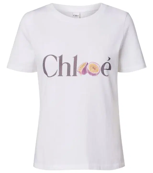 Chloé Logo cotton jersey T-shirt Chloé Logo cotton jersey T-shirt