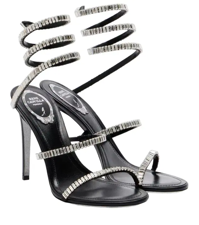 Cleo Spark embellished leather sandals Cleo Spark embellished leather sandals