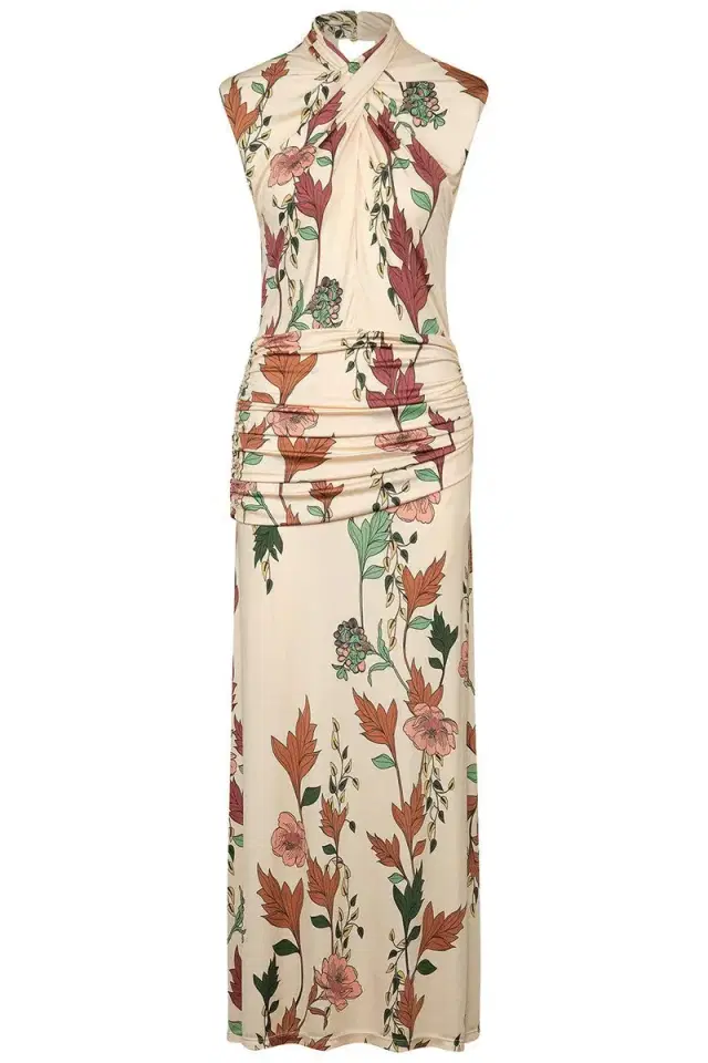 Hibiscus Compass Ankle Dress Hibiscus Compass Ankle Dress