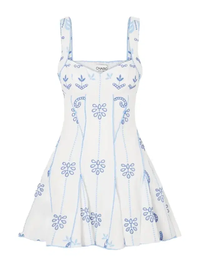 Arissa Broderie Anglaise Cotton-blend Mini Dress Arissa Broderie Anglaise Cotton-blend Mini Dress