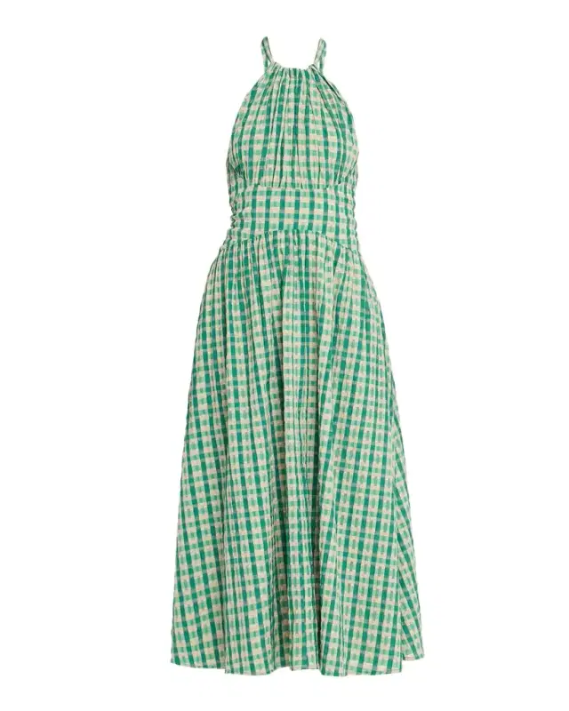 Halter In The Name of Love Seersucker Midi Dress Halter In The Name of Love Seersucker Midi Dress