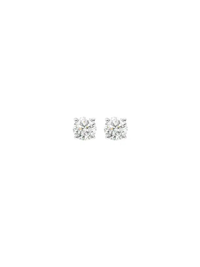 2.06ct Diamond 18K Gold Round Stud Earrings 2.06ct Diamond 18K Gold Round Stud Earrings
