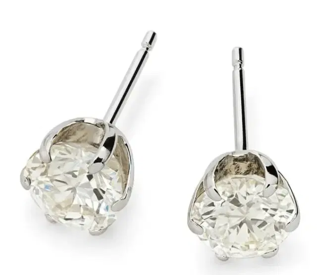 1.00ct Diamond 18K Gold Illusion Stud Earrings 1.00ct Diamond 18K Gold Illusion Stud Earrings