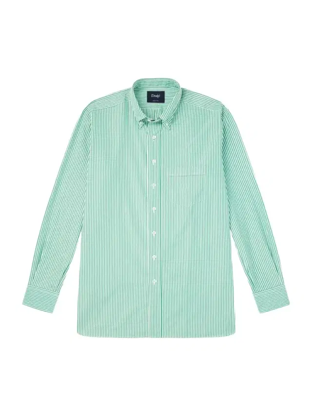 Button-Down Collar Striped Cotton-Poplin Shirt - Men Button-Down Collar Striped Cotton-Poplin Shirt - Men