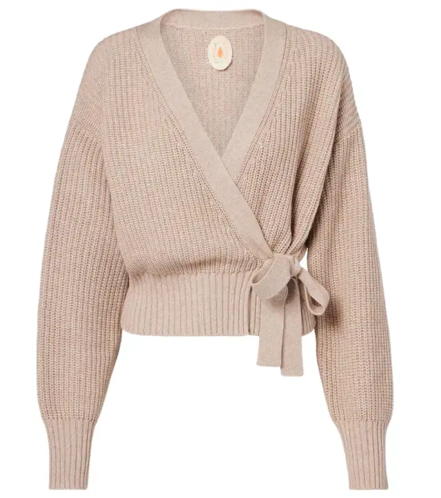 Cotton and cashmere wrap cardigan Cotton and cashmere wrap cardigan