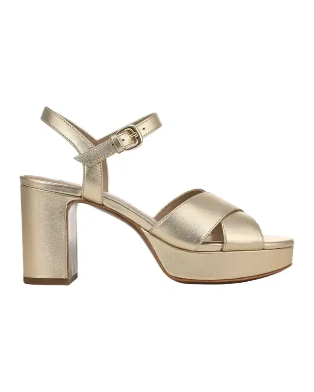 80mm Ericka Metallic Leather Platform Sandals 80mm Ericka Metallic Leather Platform Sandals