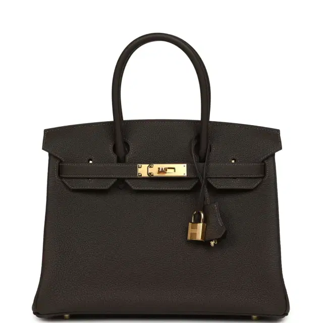 Hermes Birkin 30 Bai Brun Togo Gold Hardware Hermes Birkin 30 Bai Brun Togo Gold Hardware