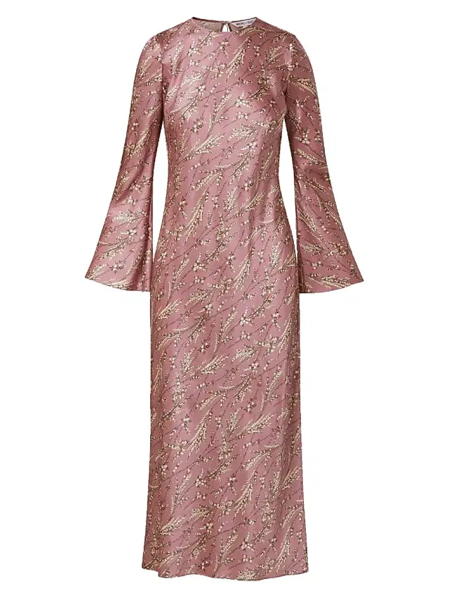 Women's Gemma Floral Silk-Blend Midi-Dress Women's Gemma Floral Silk-Blend Midi-Dress