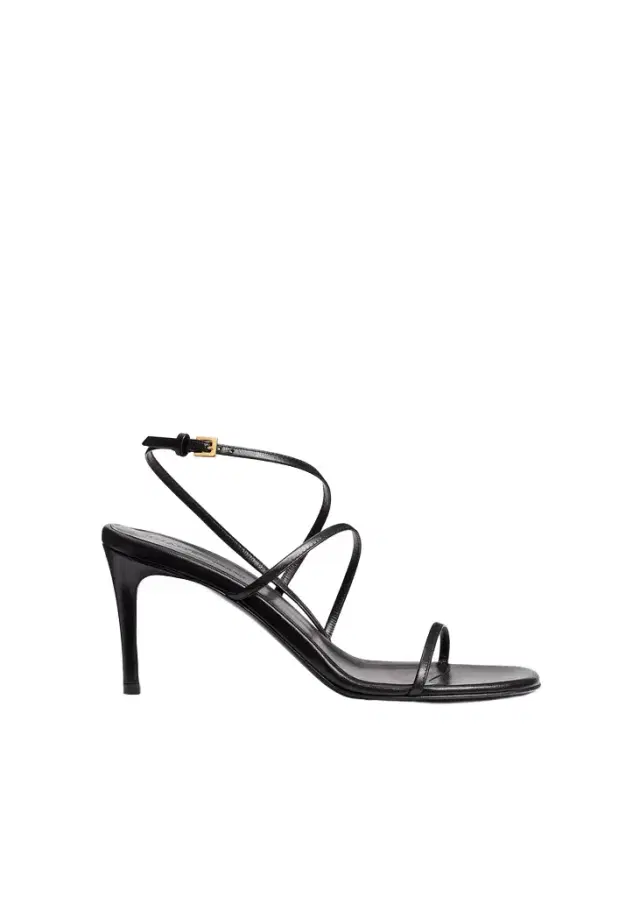 Loop Sandal In Black Leather Loop Sandal In Black Leather