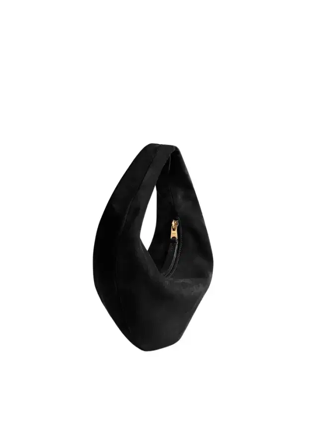 Mini Olivia Hobo In Black Suede Mini Olivia Hobo In Black Suede