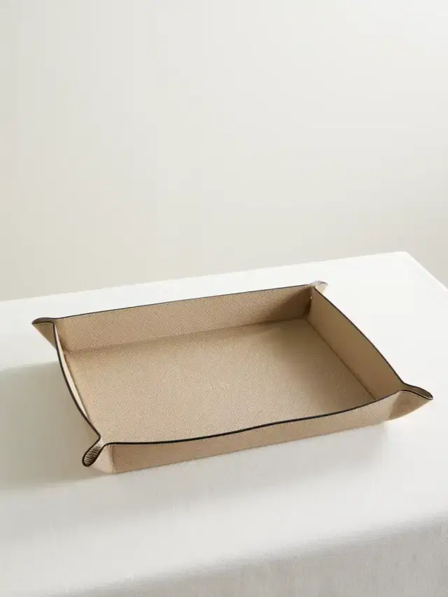 Panama Large Textured-leather Trinket Tray Panama Large Textured-leather Trinket Tray
