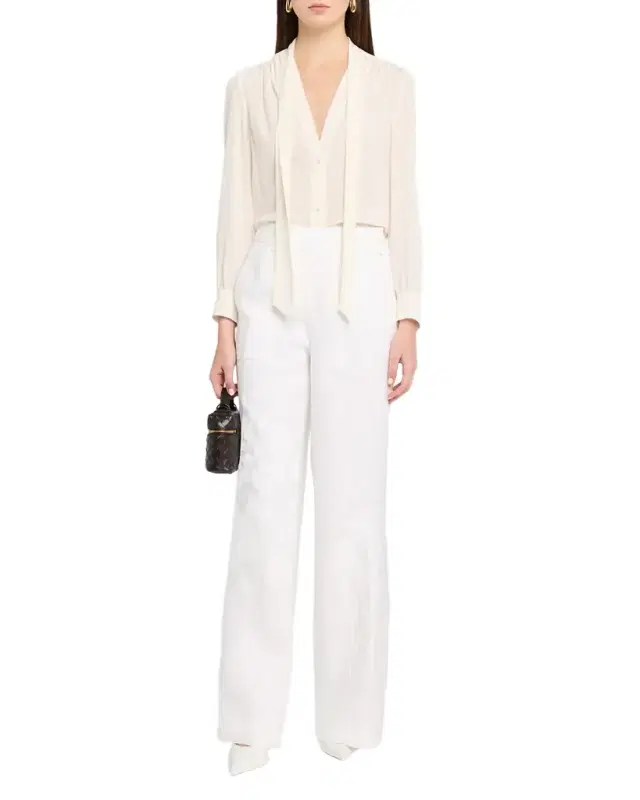 Porcelain Garden Straight-Leg Trousers Porcelain Garden Straight-Leg Trousers