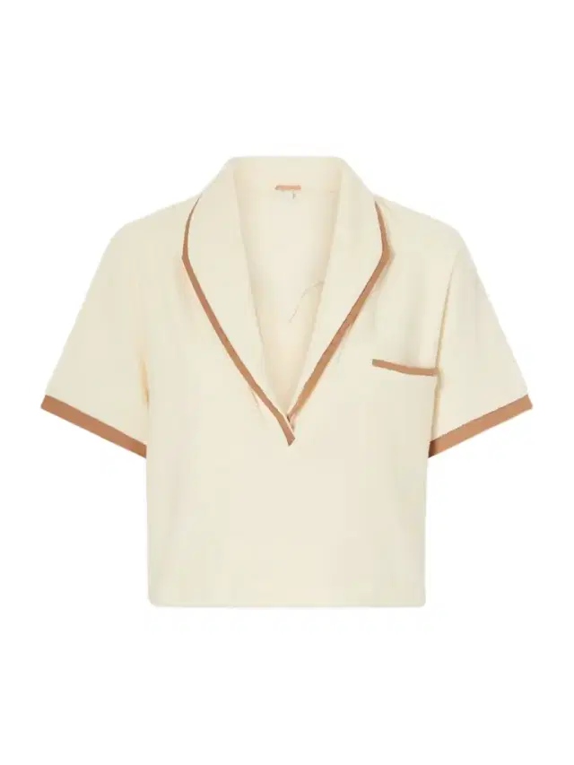Terry Cropped Cotton-blend Terry Top Terry Cropped Cotton-blend Terry Top