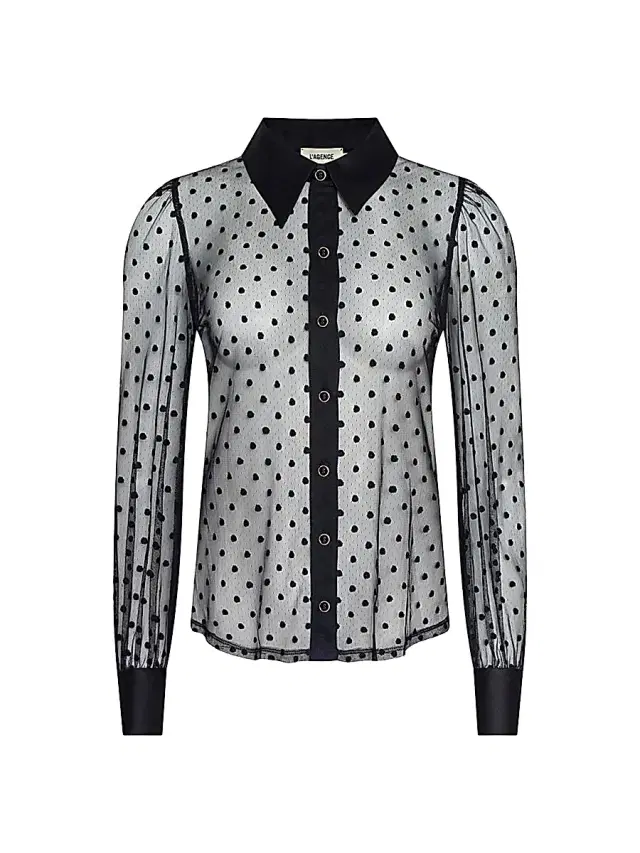 Women's Sophie Sheer Swiss Dot Blouse Women's Sophie Sheer Swiss Dot Blouse