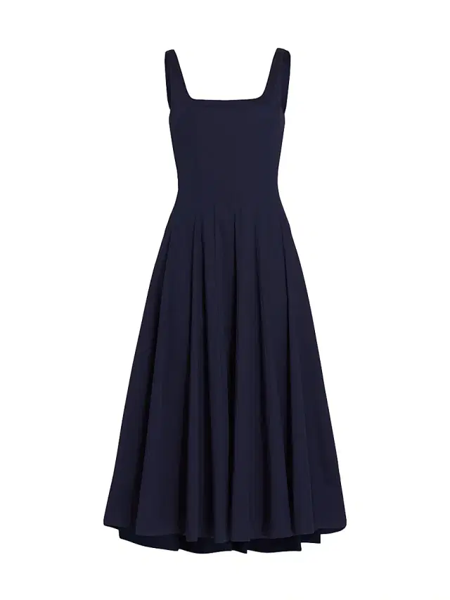 Women's Wells Cotton Poplin A-Line Midi-Dress Women's Wells Cotton Poplin A-Line Midi-Dress