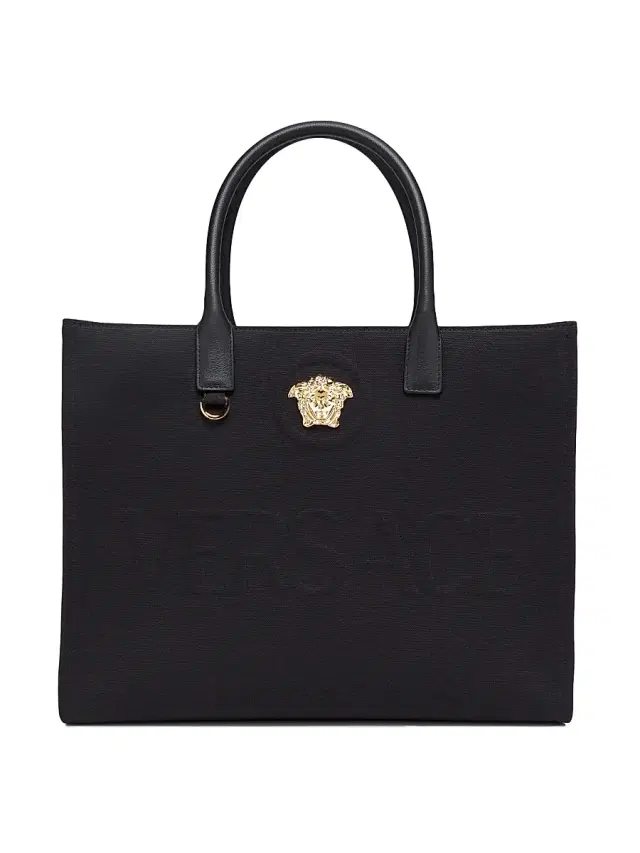 Women's Logo Canvas Tote - Black Gold Women's Logo Canvas Tote - Black Gold