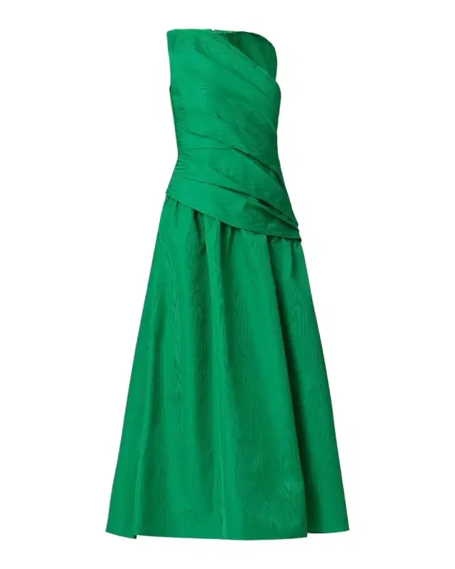 Gabriele Pleated Swirl-Print Midi Dress Gabriele Pleated Swirl-Print Midi Dress