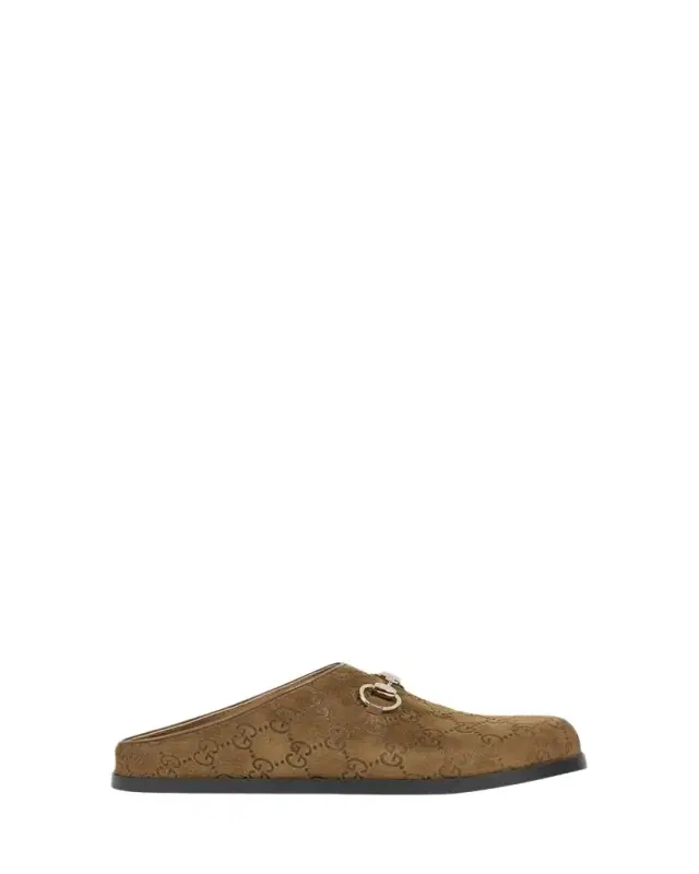 GG Luxury Suede Mules with Horsebit GG Luxury Suede Mules with Horsebit