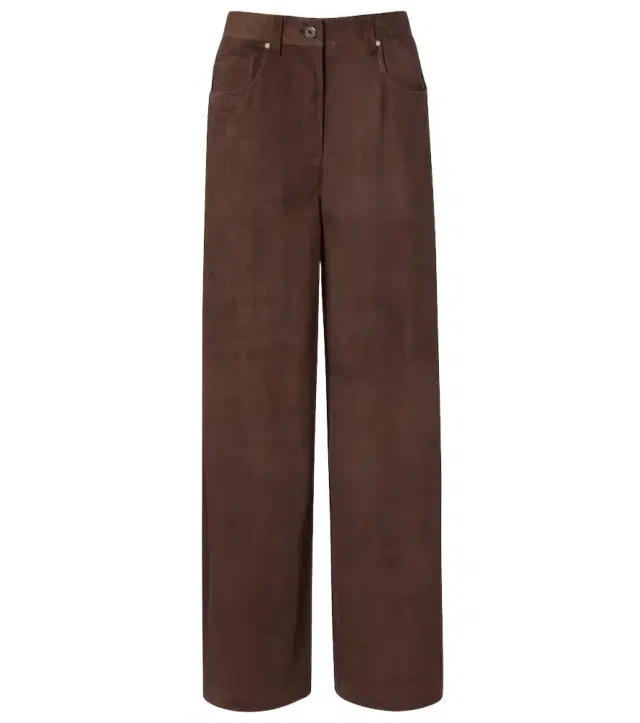 Suede wide-leg pants Suede wide-leg pants