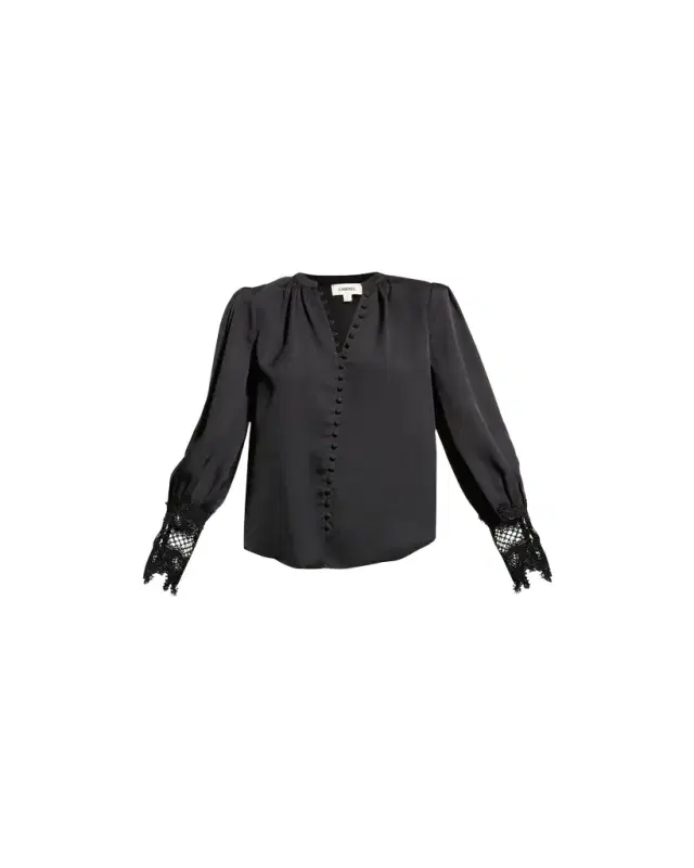 Ava Lace-Cuff Blouse Ava Lace-Cuff Blouse