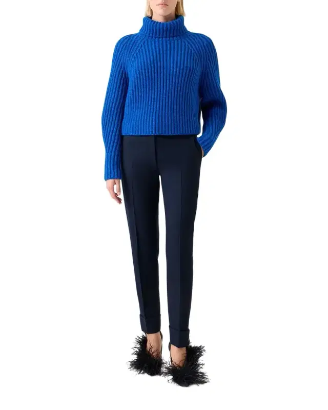 Marilyn Wool Stretch Flannel Bootcut-Leg Ankle Pants Marilyn Wool Stretch Flannel Bootcut-Leg Ankle Pants