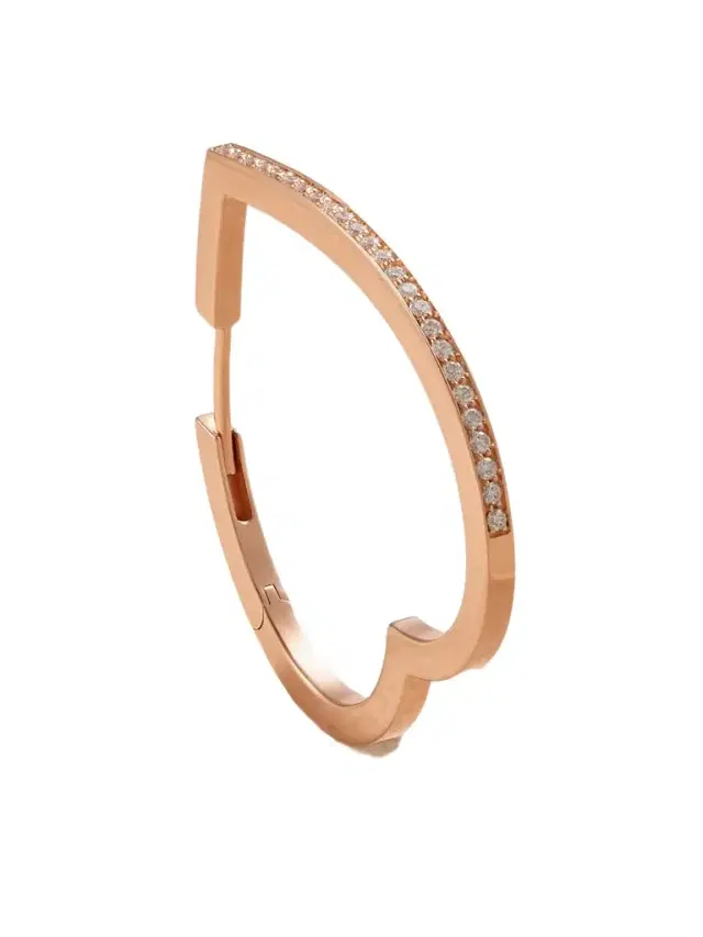 Antifer Heart Large 18-karat Rose Gold Diamond Single Earring Antifer Heart Large 18-karat Rose Gold Diamond Single Earring