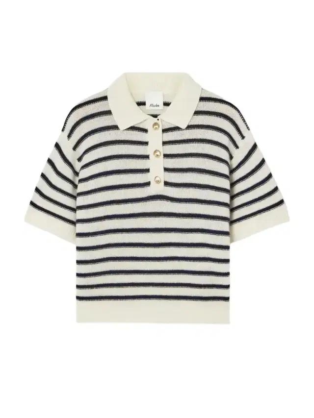 Striped Wool And Cashmere-blend Polo Sweater Striped Wool And Cashmere-blend Polo Sweater