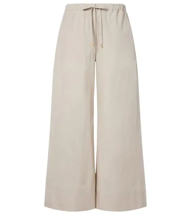 'S Max Mara Cotton poplin wide-leg pants 'S Max Mara Cotton poplin wide-leg pants