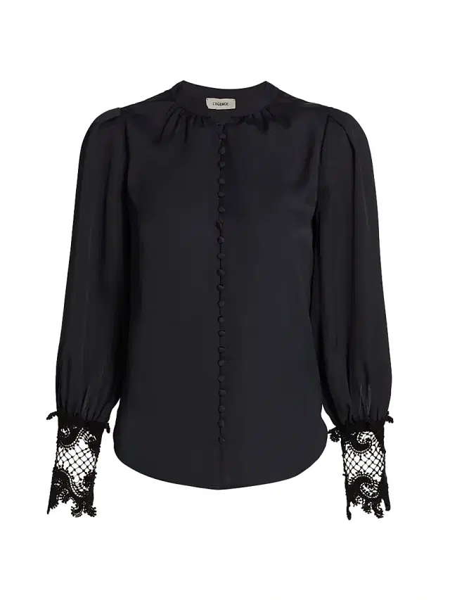 Women's Ava Lace Cuff Blouse Women's Ava Lace Cuff Blouse
