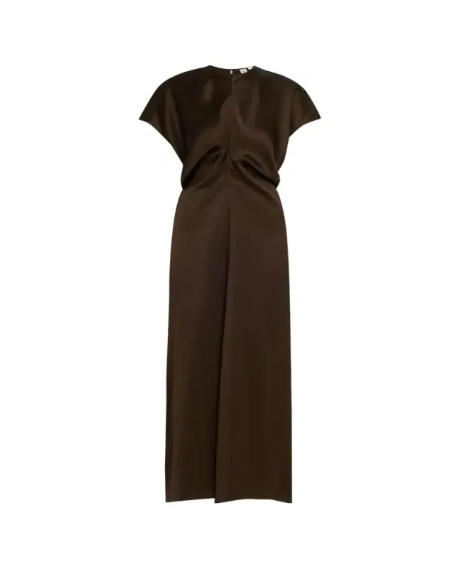 Slouch Waist Satin Maxi Dress Slouch Waist Satin Maxi Dress