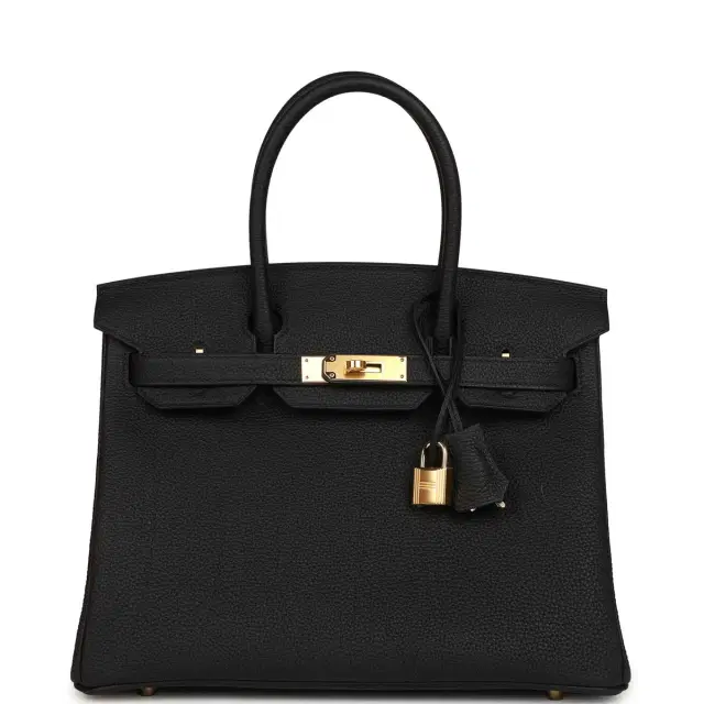 Hermes Birkin 30 Black Togo Gold Hardware Hermes Birkin 30 Black Togo Gold Hardware