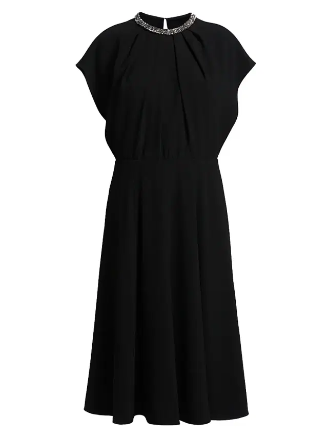 Women's Embellished Cocktail Midi-Dress Women's Embellished Cocktail Midi-Dress