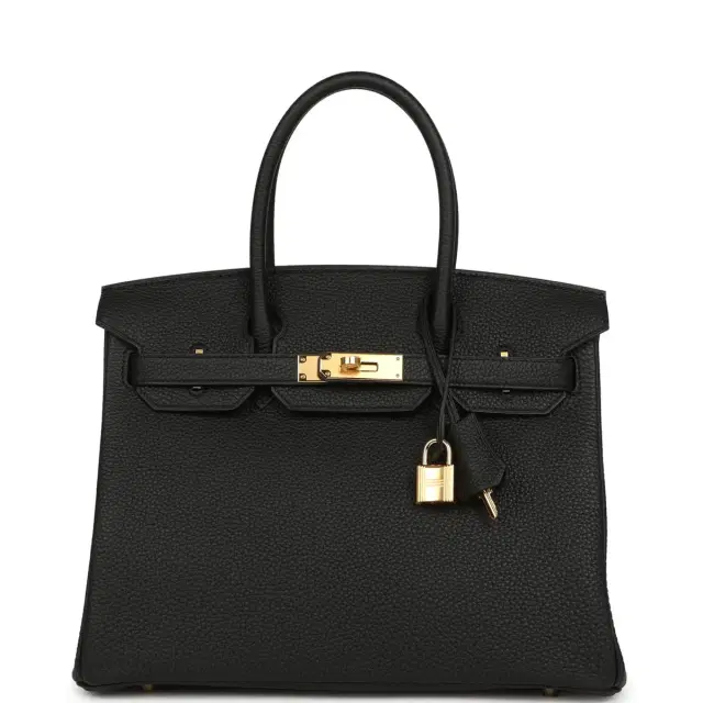 Hermes Birkin 30 Black Togo Gold Hardware Hermes Birkin 30 Black Togo Gold Hardware