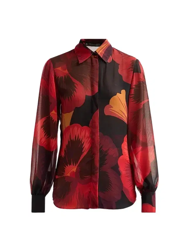 Women's Ajap Floral Georgette Blouse Women's Ajap Floral Georgette Blouse