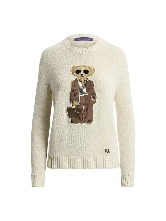 Women's Summer Polo Bear Silk Crewneck Sweater Women's Summer Polo Bear Silk Crewneck Sweater